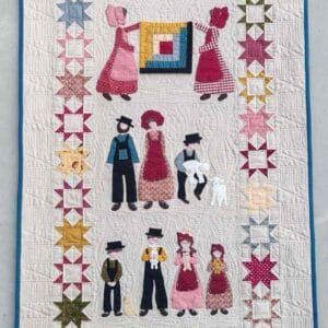 revista "los amish" que contiene los patrones a tamaño real para confeccionar la colcha.