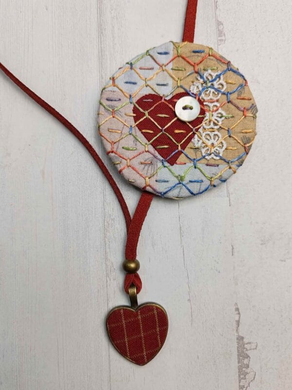 kit collar boro y sashiko con alma de scrap