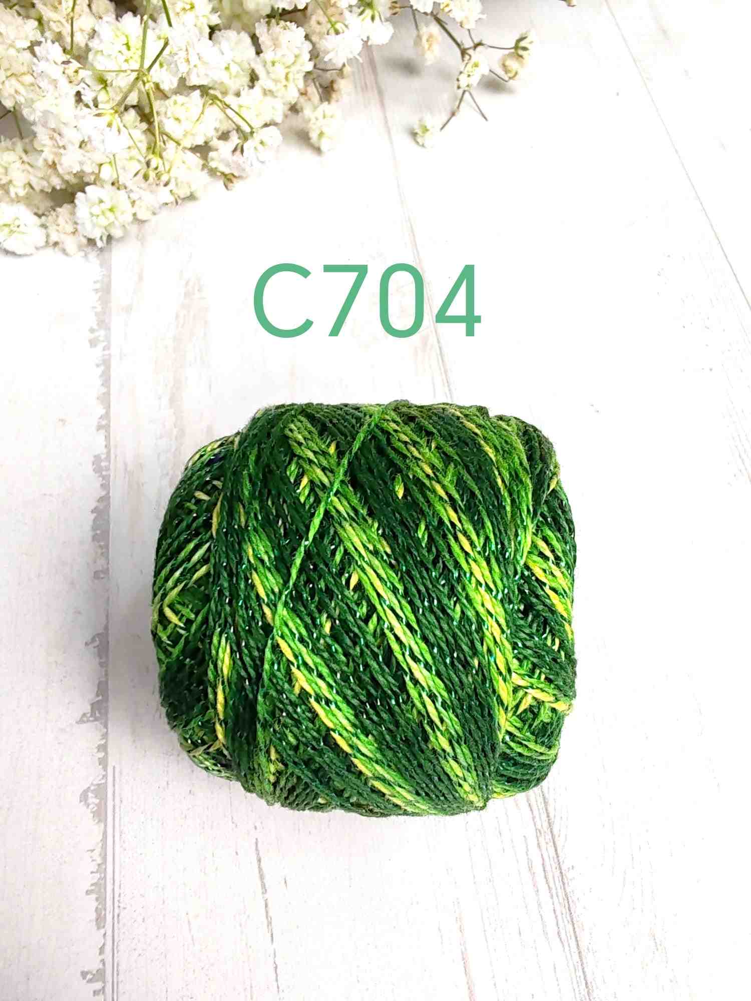 Hilo Valdani de algodón brilli brilli con un toque metalizado- brillantes - sparkle pearl cotton - Imagen 9